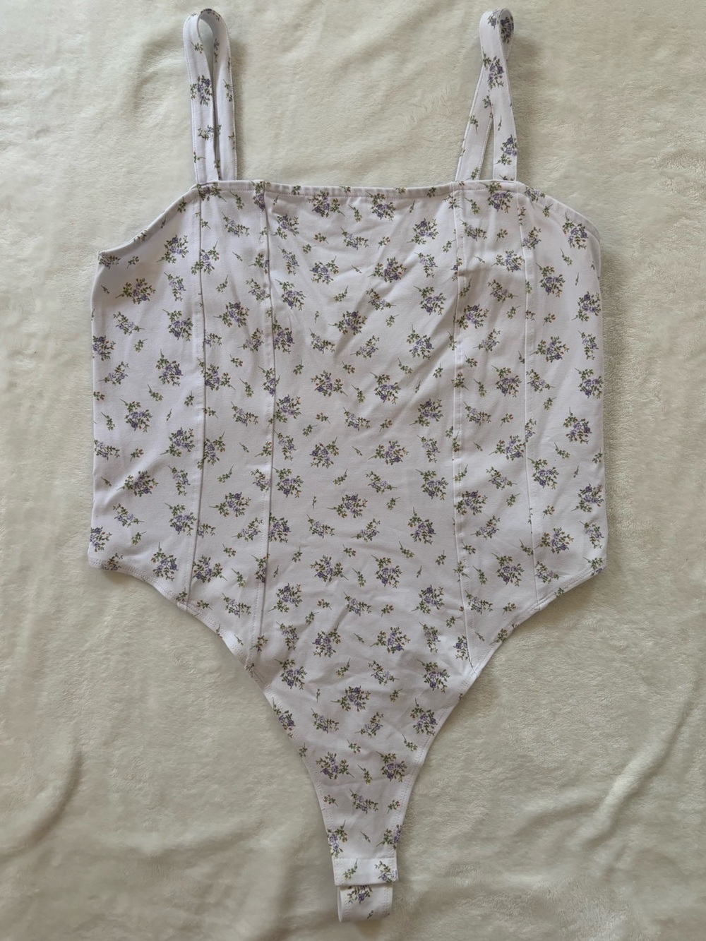 H&M 100% cotton floral bodysuit